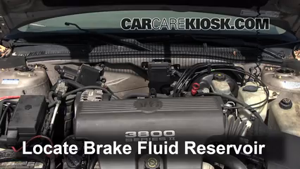 1998 Buick Park Avenue 3.8L V6 Líquido de frenos Controlar nivel de líquido